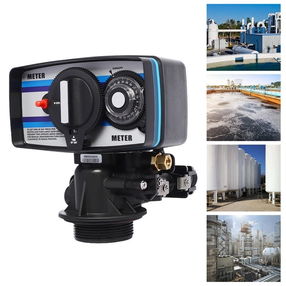 Water Softener Control Valve, Digital Control Valve for Water Softener, 2T/4409lbs/H, 0.1-0.6Mpa Timer Control Valve for Whole House