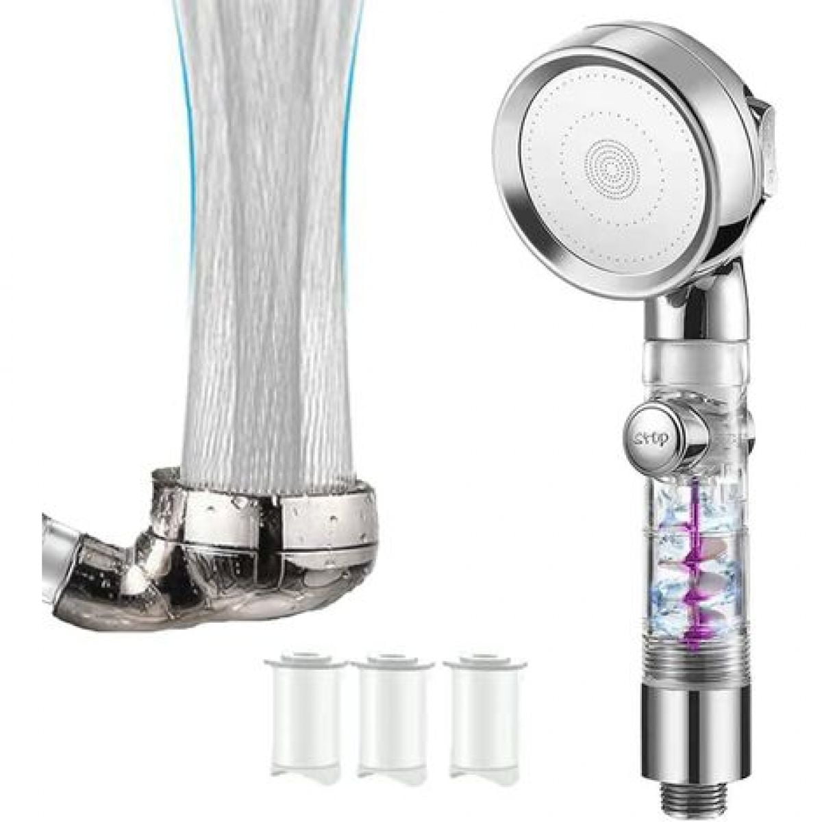 Rehave filtered shower head lemon aroma shower head high pressure