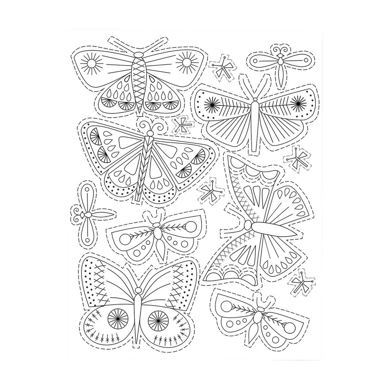 12PCS Water Soluble Embroidery Paper - Printable Stick And Stitch Transfer Paper For Hand & Machine Embroidery