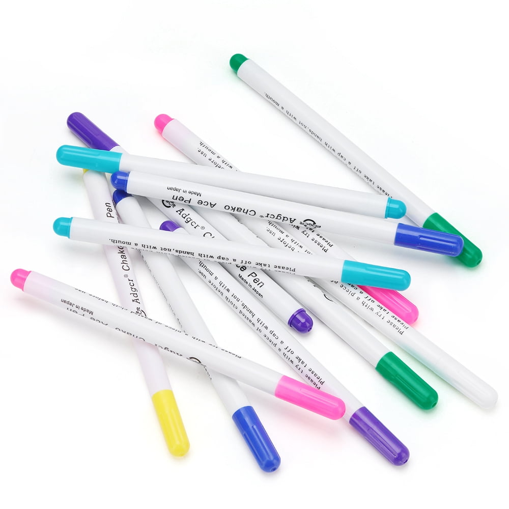 4pcs Water Erasable Pens Fabric Marking Pencil Grommet Ink Soluble Markers  For Cross Stitch