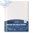 Water Soluble Paper Transfer Sheets 8.5 x 11 In White 30 Pack Printer ...