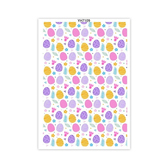 Water Soluble Transfer Paper for Clay Earrings Jewelry Making Easters Colored Eggs Transfer Sheets Clay Printing Paper