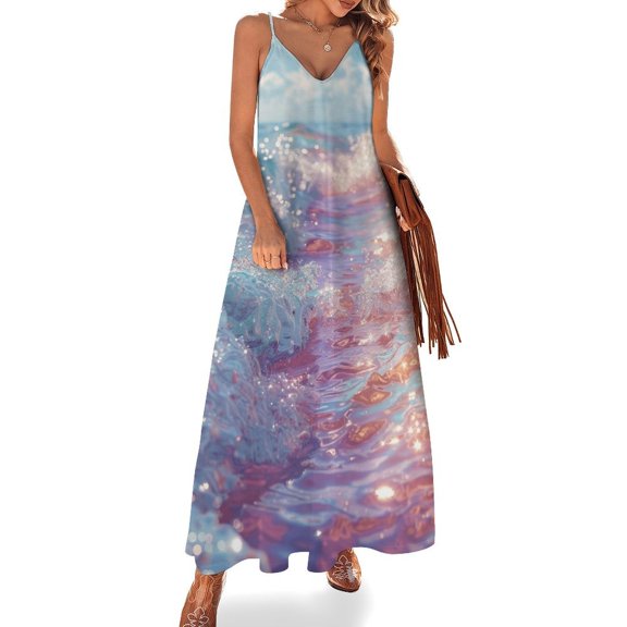 Water Splash Ripple Fine Art Sleeveless Dress Summer Dress Woman 2025