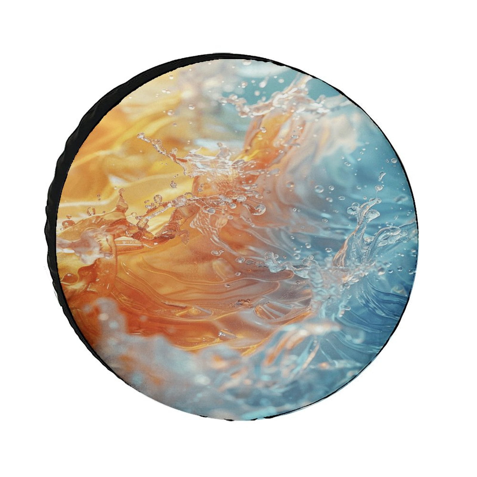 Water Splash Ripple Spare Tire Cover,Universal Wheel Tire Cover for ...