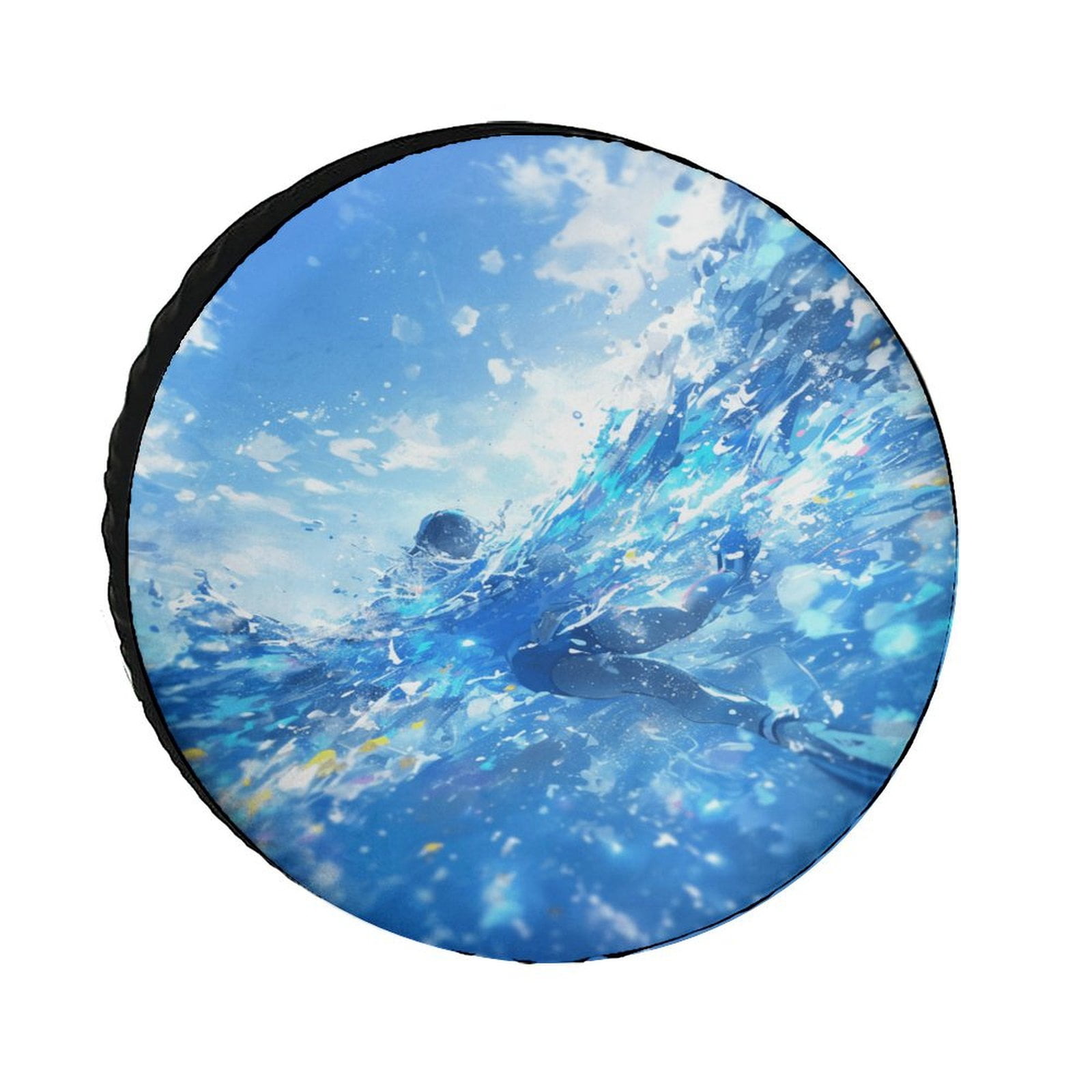 Water Splash Ripple Spare Tire Cover for Trailer, Waterproof Oxford ...