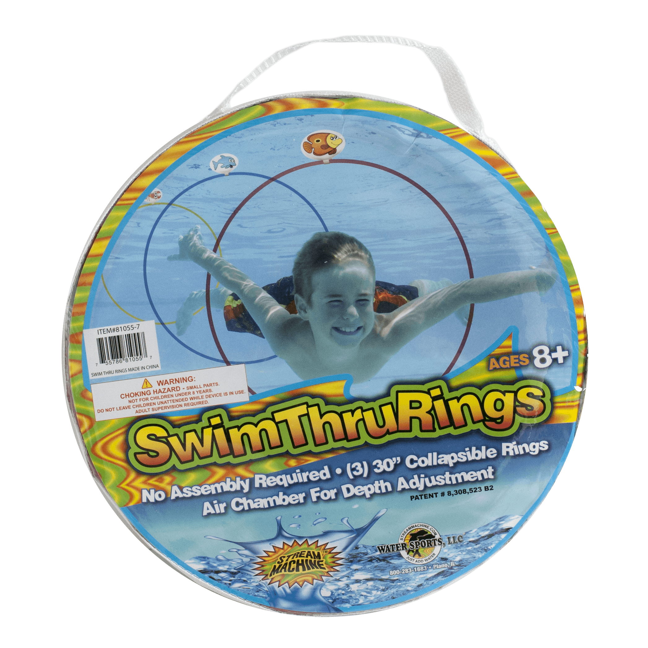 Water Sports Swim Thru Rings, Pool Toys, Children 8+ years (Colors Vary) - image 1 of 6