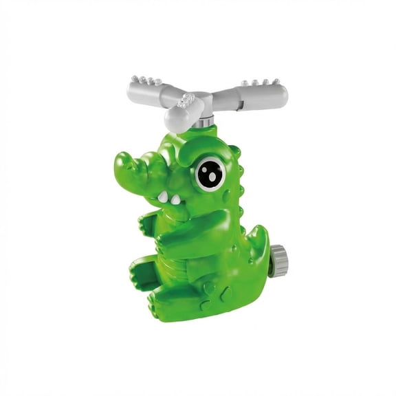 Water Spray Animals Outdoor Toys, Crocodile Shape Rotating Head Water Sprinkler For Outdoor Play, 1*Water Toy + 1*Spray Head, Summer Pool Lawn Water Play Set For Teens And S