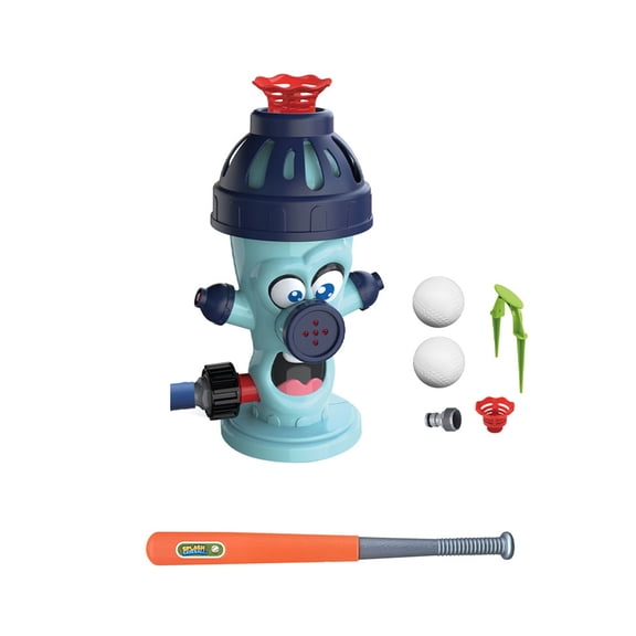 Water Spraying Fire Baseball Toy, Outdoor Sprinkler Game for Garden Hose, Summer Backyard Fun, Swimming Pool Sport Activity, Green