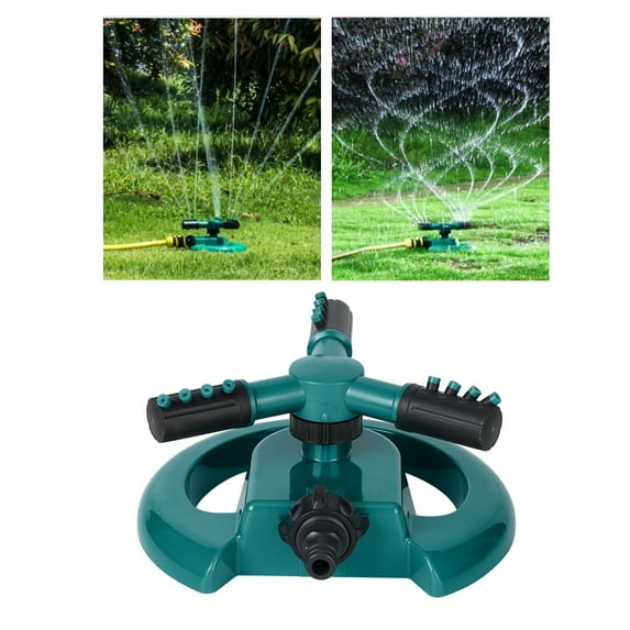 Water Sprinkler, Garden Sprinkler, Three Arms Garden Watering Hot Cooling Green