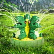 Water Sprinkler for Kids,Outdoor Water Toys,  360°Rotating Water Spray for Backyard Lawn Garden Game Activities Pet,Dinosaur Toys Fun for Boys&Girls Ages 4-8,Green