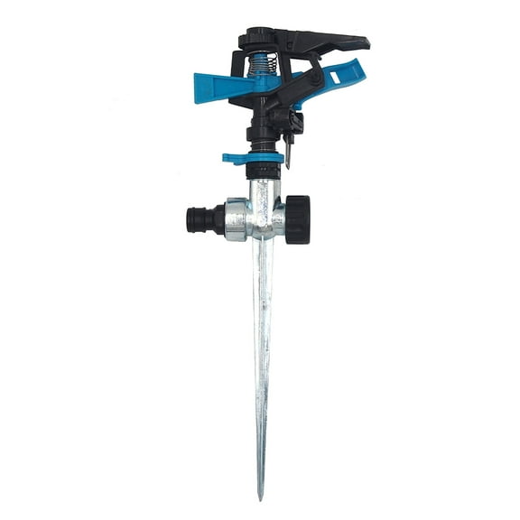 Water Sprinklers Garden Rotating Impulse Sprinkler System for Efficient Hydration and Even Coverage Sprinkler Hose Sprayer for Yard,28 cmx10 cmx5 cm,Blue