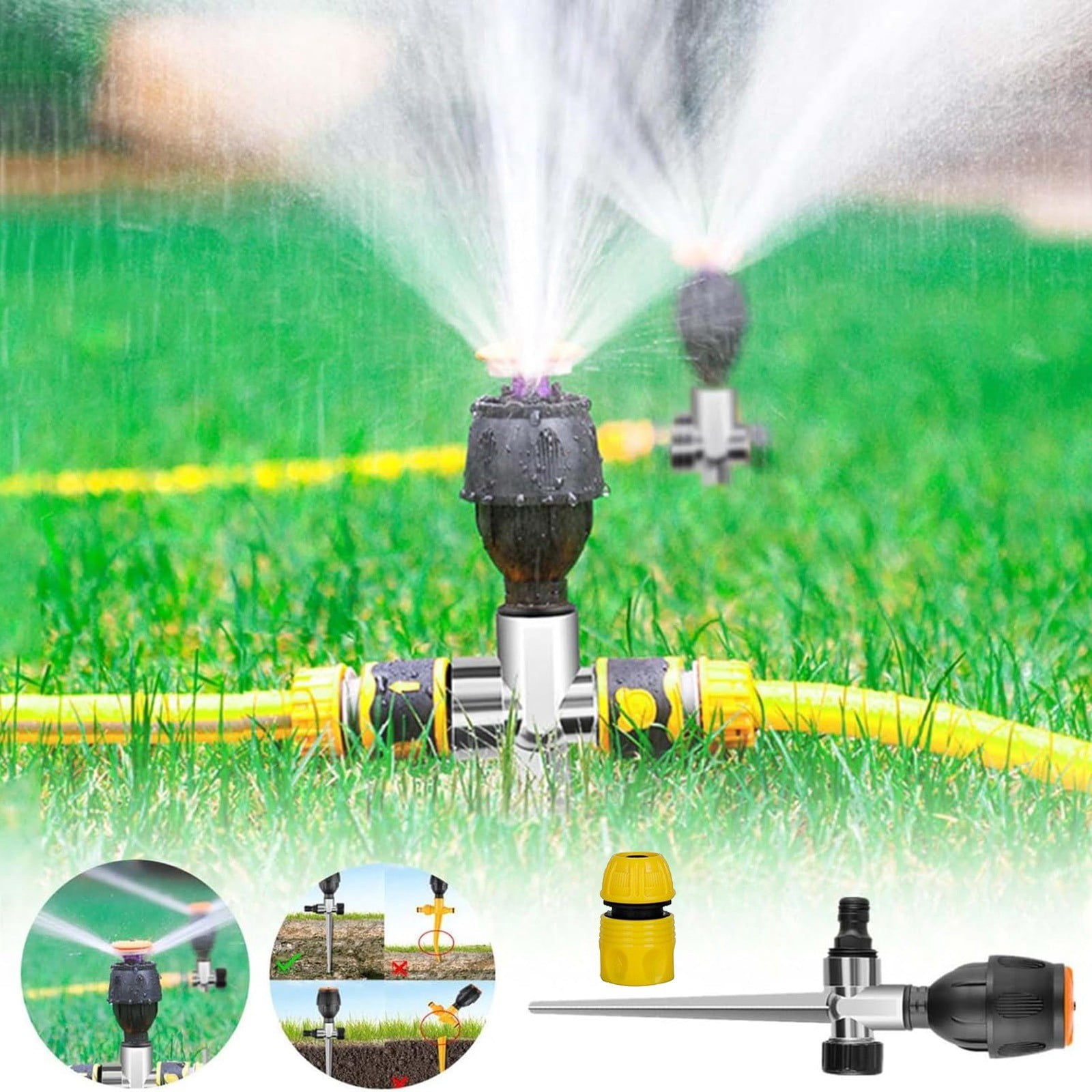 Water Sprinklers for Kids Beehive Sprinkler Battery Operated Irrigation
