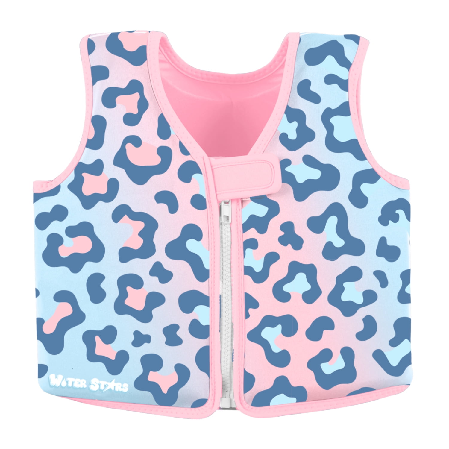 Water Stars Swim Vest Pink Leopard ExtraSmall/Small for