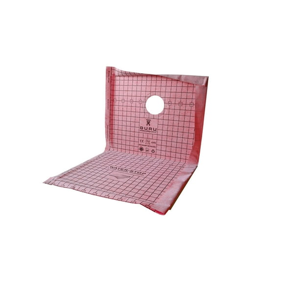 Water-Stop 48" x 48" Heavy Duty Presloped Off-Center Shower Tray