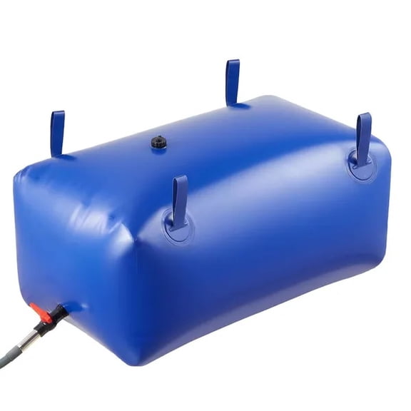 Water Storage Bladder 63.4 Gallon Large Capacity Water Bag, Portable & Collapsible Soft Waters Container, Leakproof & Tear-Resistant PVC Emergency Waters Storage Tank for RV Truck & Outdoor Use