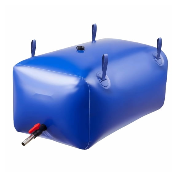 Water Storage Bladder 63.4 Gallon Large Capacity Water Bag, Portable & Collapsible Soft Waters Container, Leakproof & Tear-Resistant PVC Emergency Waters Storage Tank for RV Truck & Outdoor Use