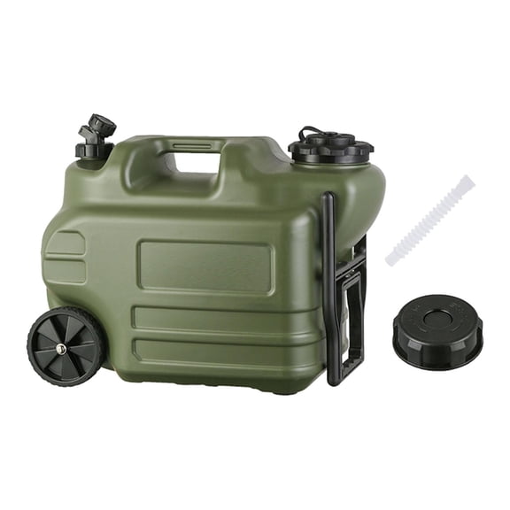 Water Storage Container Portable Tank Drink Dispenser Wheeled 28L Large Capacity for Outdoor Camping Hiking