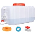 thumbnail image 1 of Water Storage Tank for Camping Plastic Large Capacity Water Tank Water Container with Spigot for Emergency Storage Household Outdoor Camping RV Self-Driving Tour(Size:25L/6.6gallon), 1 of 1
