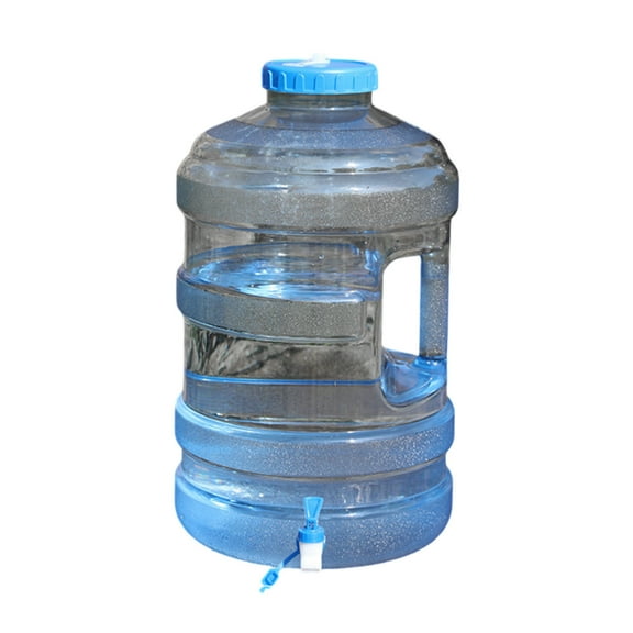 Water Storage Tank With Faucet Camping Kettle With Handle Transparent Water Storage Bucket For Outdoor Sports Camping Hiking Storage Containers Practical Home Decor 10.2" X 17.7"