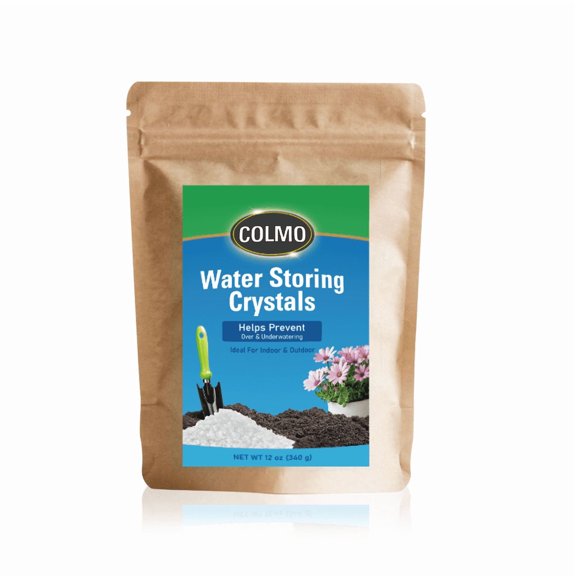 Water Storing Crystals for Plants Solves Plant Over-Watering and Drought Problems, Keeps The Soil Moist