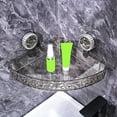 thumbnail image 1 of Water Suction Cup Storage Rack | No Drill Wall Mount | 2-Size Baskets for Bathroom & Shower | 1-Pack, 1 of 5