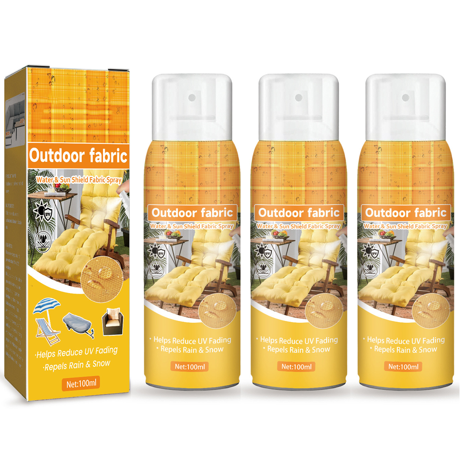 SUNGUARD Fabric UV Sealant Spray for Fading, Waterproof Protection and