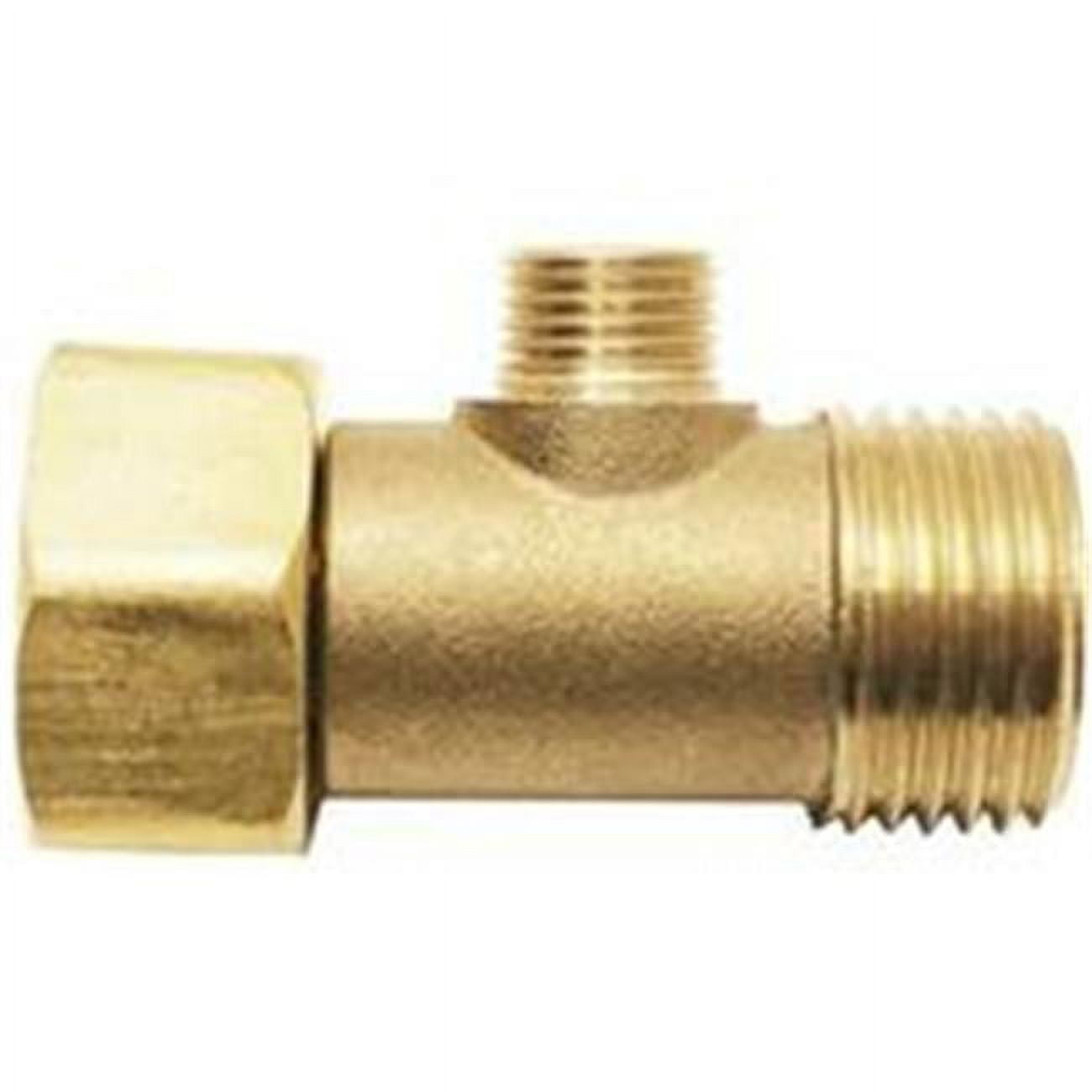 Water Supply Connector Tee, 0.50 x 0.50 x 0.375 in. FIP x MIP x OD