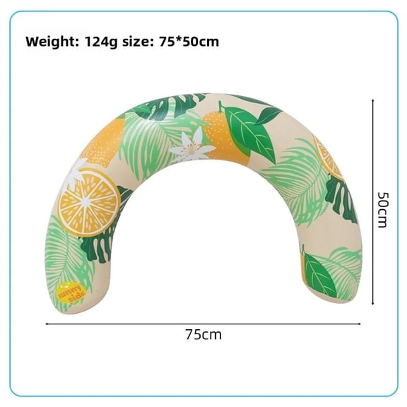 Water Swimming Ring U-shaped Swimming Ring Printed Fruit Series Inflatable Swimming Ring Inflatable Floating Row Swimming Stick
