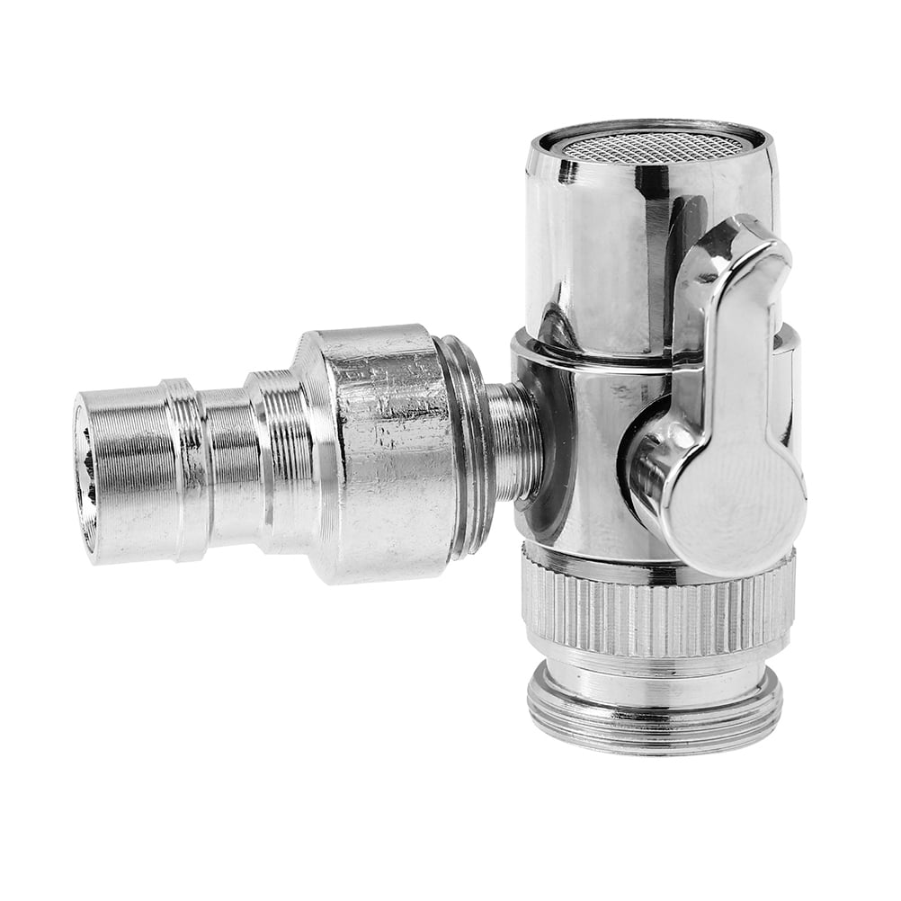 Water Switching Valve Dishwasher Trap Sink Faucet Tap Diverter to Hose Adapter for Portable
