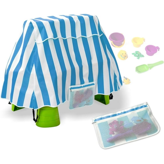 Water Table Cover with Toy Storage Bag,Kids Water Table Cover for Water Table,Water Table Accessories for Toddlers 1-3,Waterproof Protective Covers for Toddler Outdoor Toys (Sky Blue)