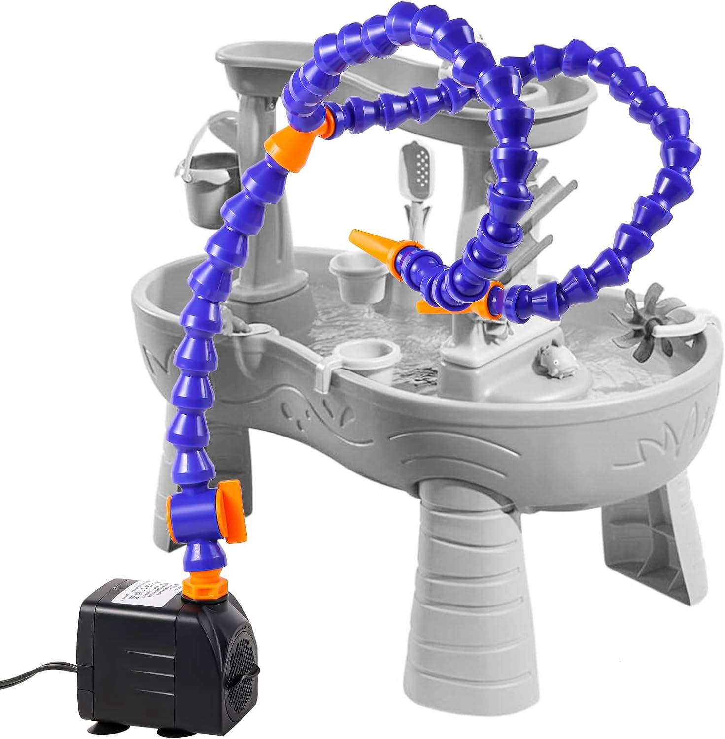 Water Table Pump, DIY Water Pump for Kids Water Table, Summer Outdoor Splash Shady Oasis Water