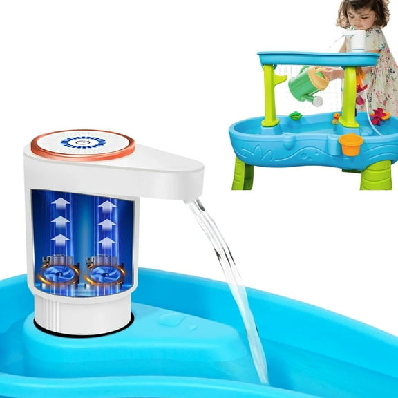 Water Table Pump,Water Pump for Water Table 4 Hours Lasting time Battery Powered Pump for Kids Sand Water Play Table