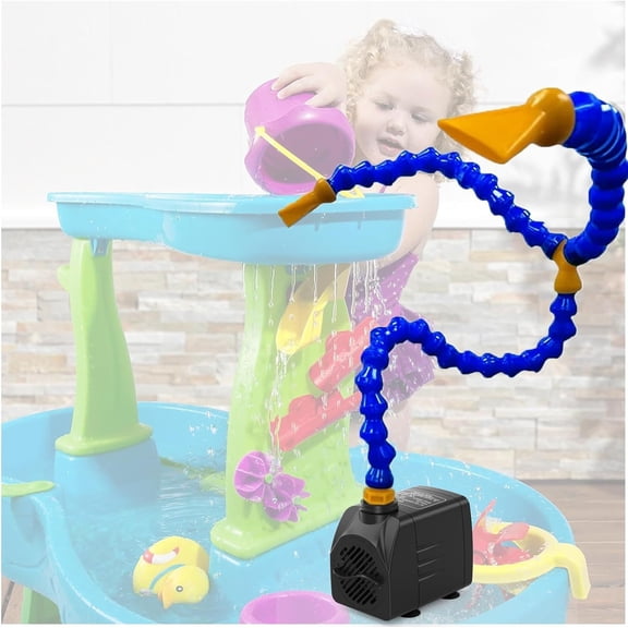 Water Table Pump, Safe Plug-in Pump for Kids' Outdoor Water Table Play Activity Accessory, Summer Toy for Boys and Girls