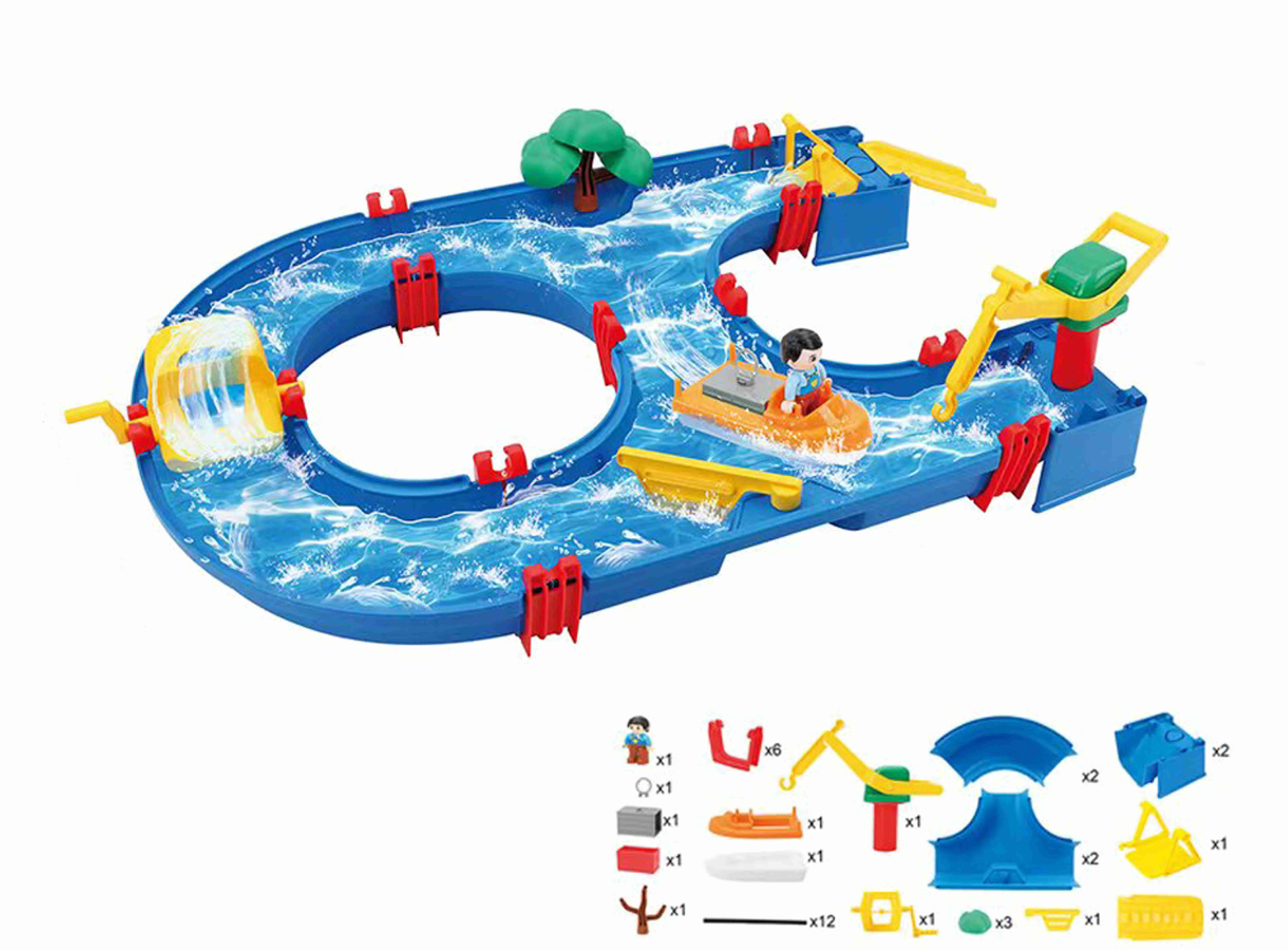 Water Table Set 39 Pcs Building Blocks Toys for Boys Girls Toddlers +3 Years by Valessati