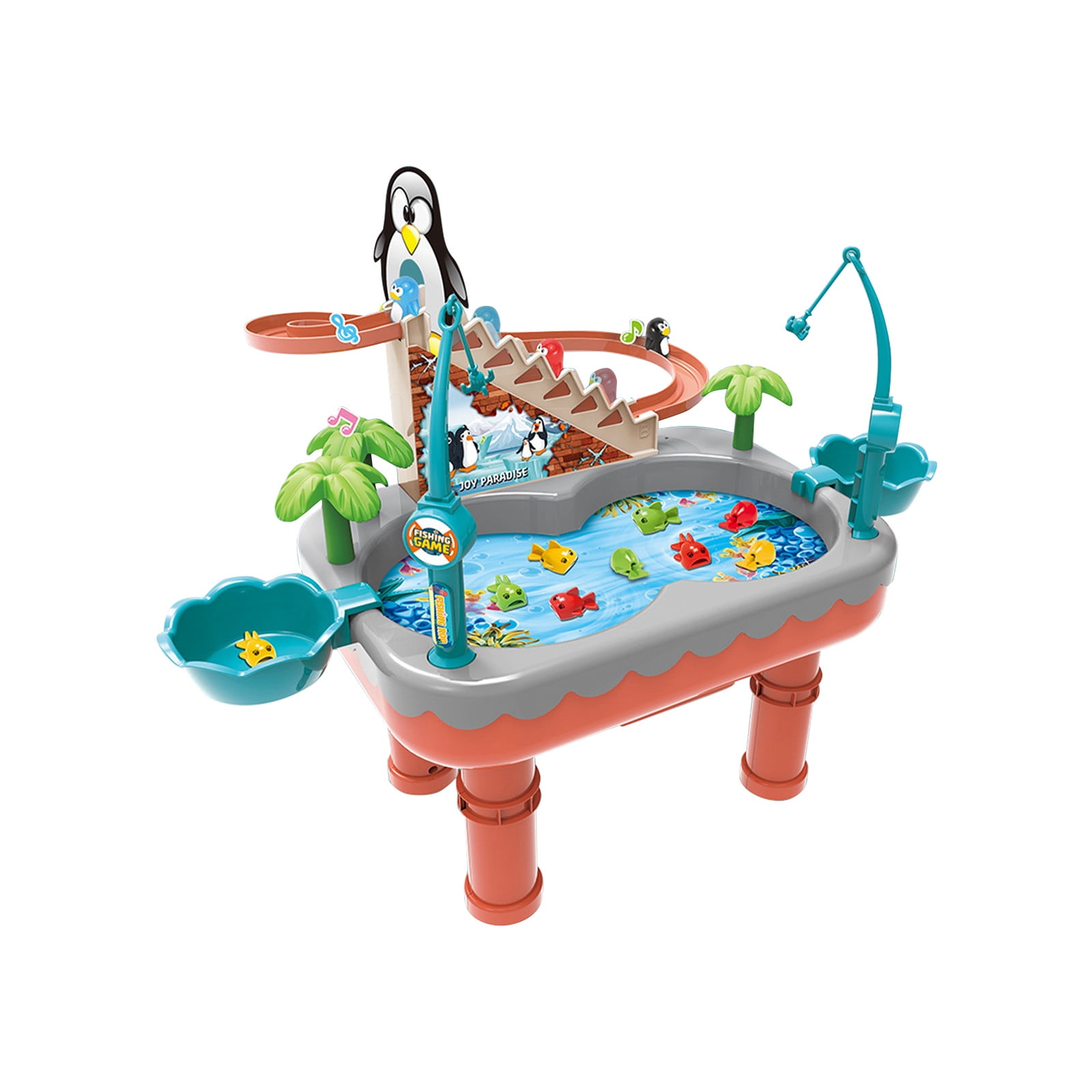 Water Table for Toddlers 3-5 Outdoor Toys for Kids Ages 4-8 3-Tier Kids Sand Water Tables with Fishing Game Set Activity Sensory Table Summer Gift Beach Outside Toys for Toddler Boys