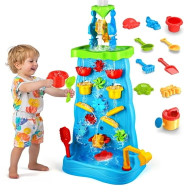 Water Table for Toddlers Age 3 4 5 6 Years, Outdoor Summer Beach Toys for Kids.（Blue）