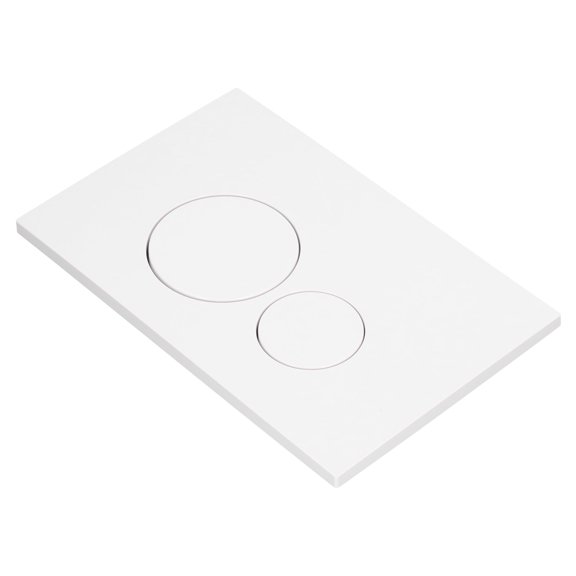 Water Tank Push Button,Dual Flush Valve Replacement Button,Toilet Water Tank Panel White ABS Squared Round Button Dual Flush Panel with Concealed Columns