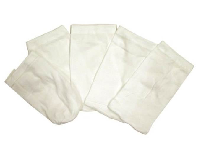 White Microfilter Bags for Pool Cleaners, 5-Pack