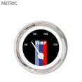 thumbnail image 1 of Water Temp Ga. Metric Vintage Autobahn Black, White Mod Needles, Chrome Rings, 1 of 1
