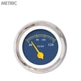 thumbnail image 1 of Water Temp Gauge-Metric Omega Blue Yellow Modern Needles Chrome Trim Rings Style Kit Installed, 1 of 1