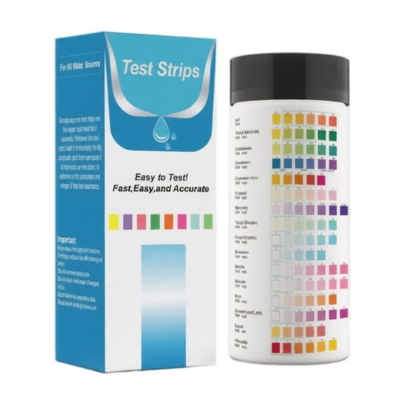 Water Test Strips, 16-In-1 Water Quality Testing Strips, With Precise Parameter Detection For Pool, Bathtub, Pond, And Drinking Water Testing, 1 Pack Of Water Test Strips For