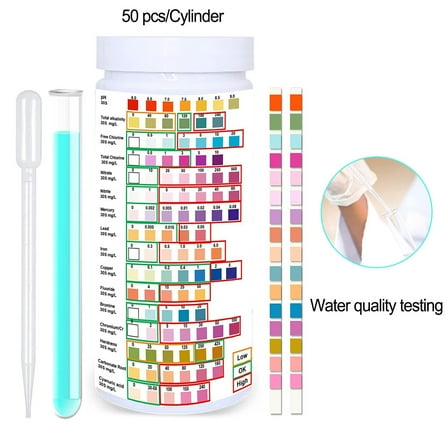 Water Test Strips 16 In 1 Water Test Strips Kit For Home Use Drinking Water Test Kit For Pools Hot Tubs And Aquariums