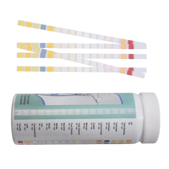 Water Testing Strips for Drinking Water- EPA Level Home Use, Water Test Strips with Lead, Mercury, Iron, PH, Hardness