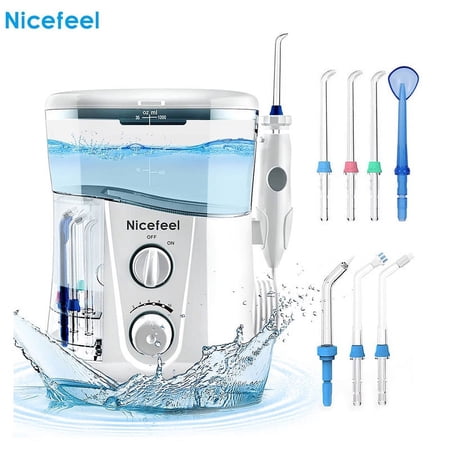 Water Toothpick Smart Water Bleaching Teeth Perfect Smile Care Super Tooth Cleaner, 1000 mL Water Tank Capacity Tooth Cleaner 7 Nozzles