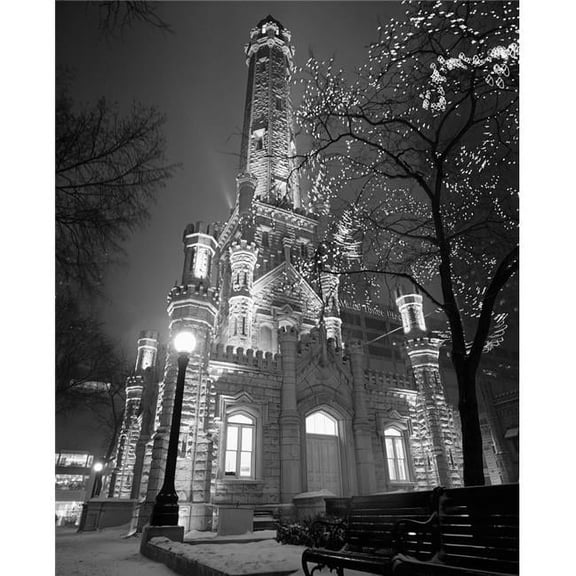 Water Tower Chicago IL Poster Print (14 x 11)