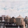 thumbnail image 1 of Water Towers Poster Print by Atelier B Art Studio, 1 of 2