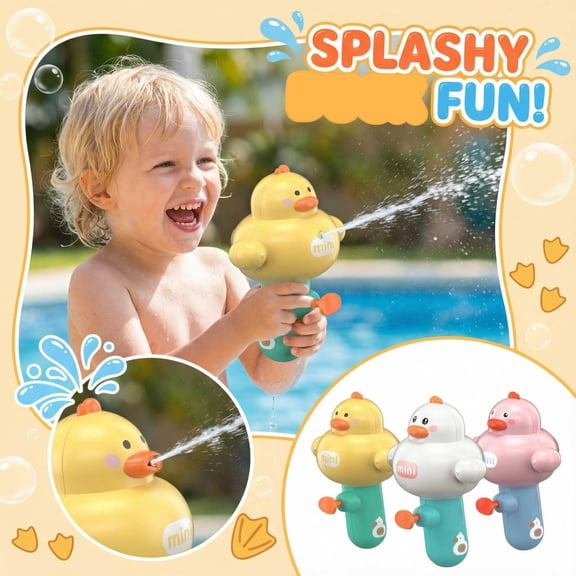 Water Toys, Summer Pool Toy, Outdoor Water Toys, Mini Cartoon Squirt , Pink Handheld Blaster for Backyard Pool, Beach, Easter Gifts, Valentines Day Gifts, Pink