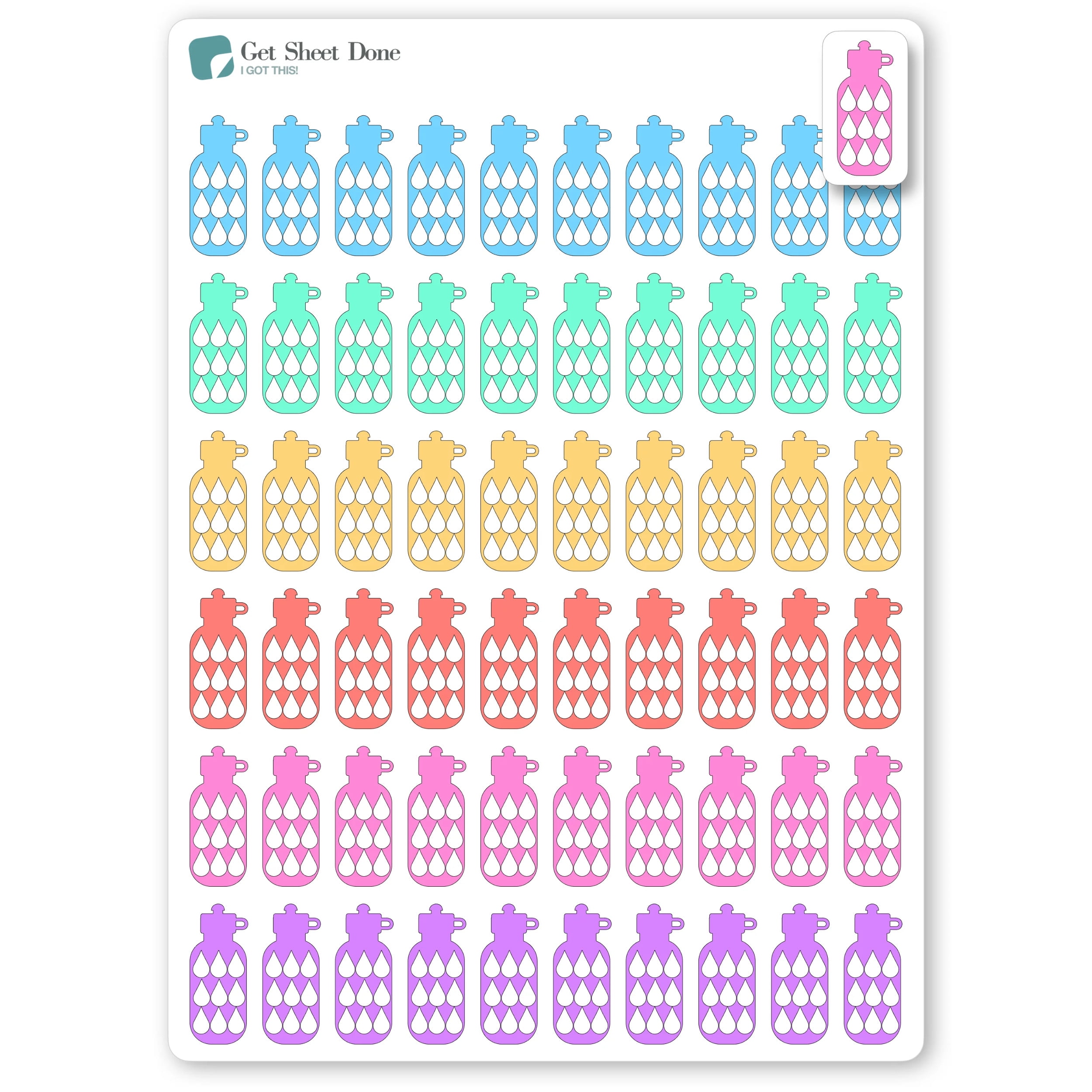 Planner Habit Tracker Sticker Sheet
