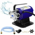 thumbnail image 1 of Water Transfer 115V 1/10HP Electric Utility Pump with Inline Hose Kit,360GPH Portable Pool Drain Self Priming Pump for Removing Water from Garden,Hot Tub,Heater,Rain Barrel, Aquariums, etc, 1 of 6