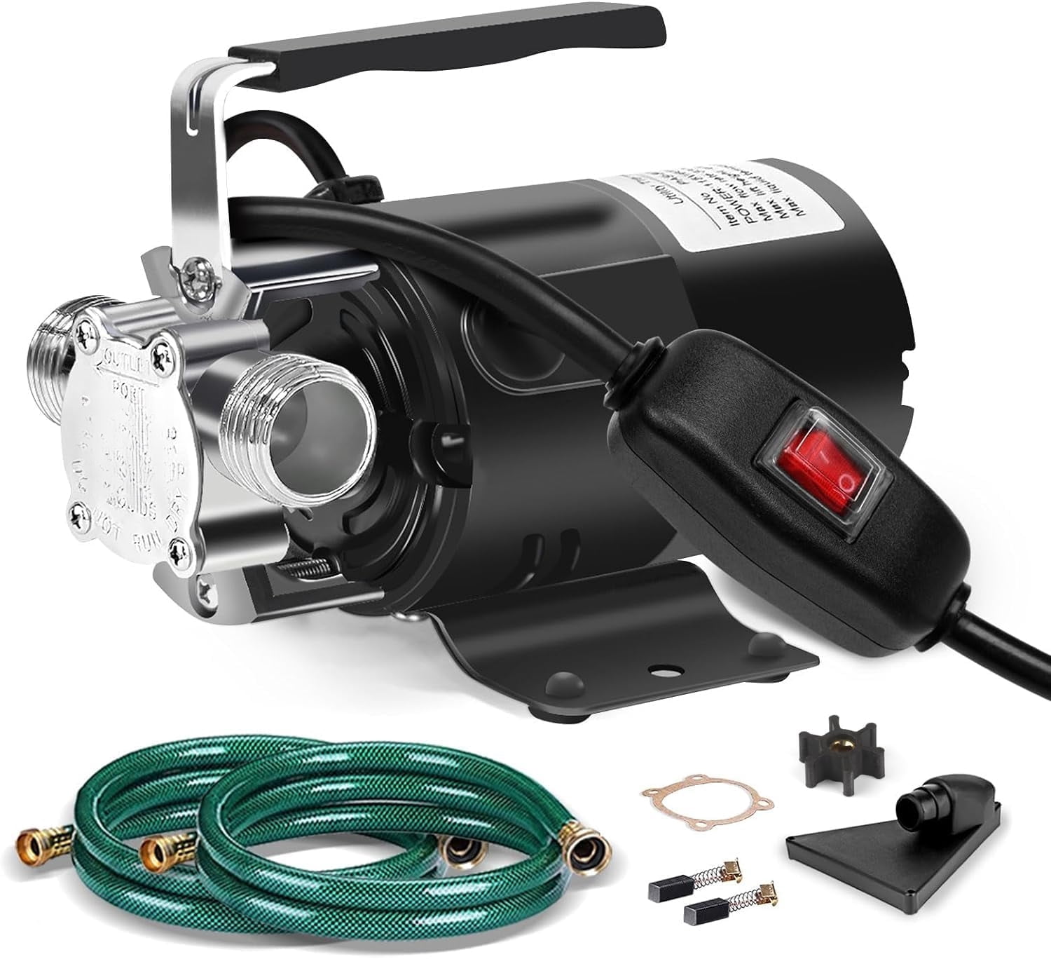 Water Transfer Pump, 115V 1/10HP Electric Utility Pump with On/Off ...